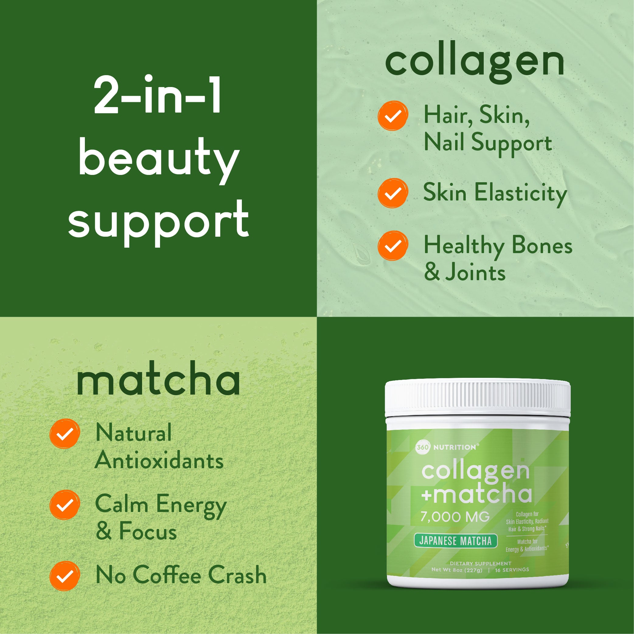 Collagen + Matcha – 360 Nutrition