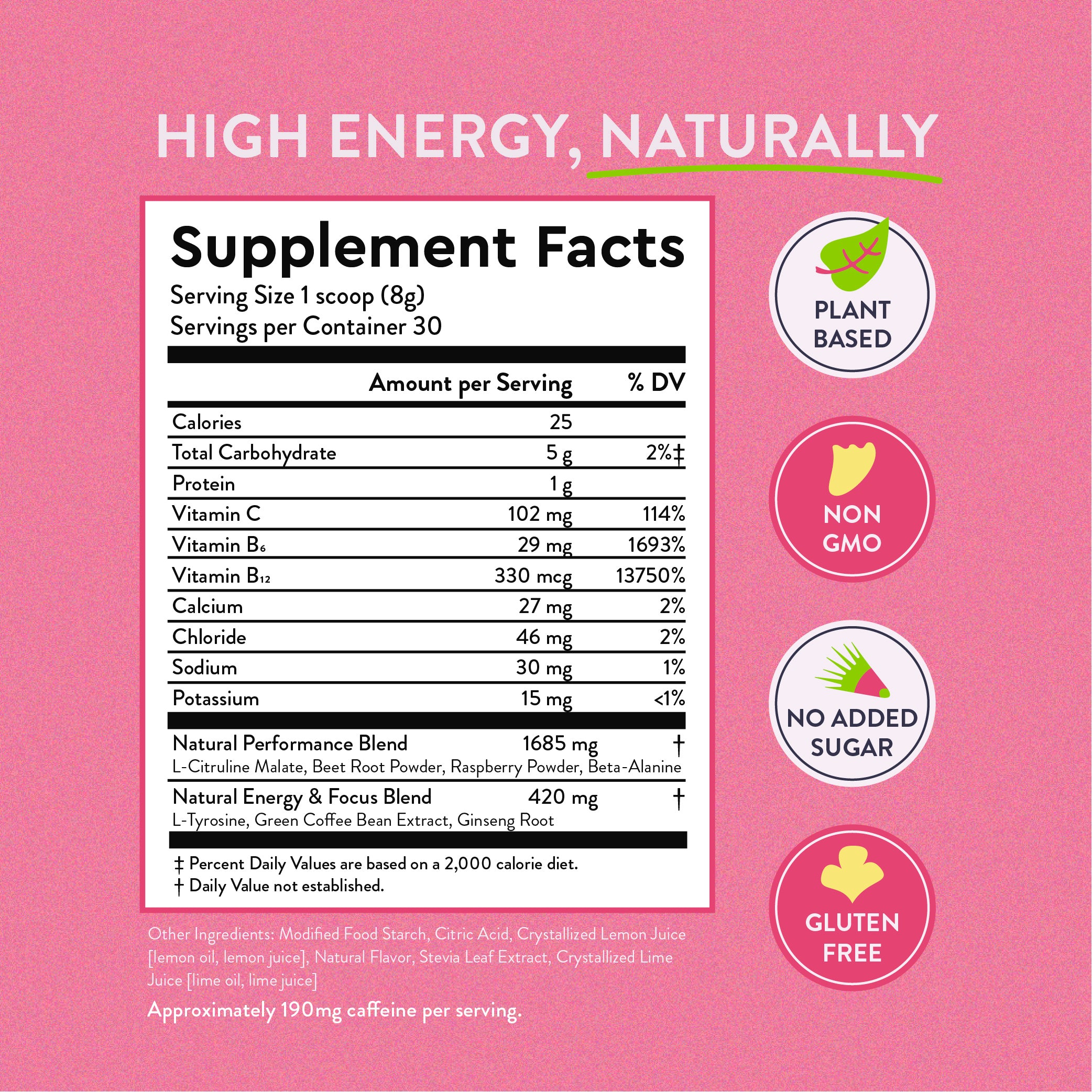 Hemohock Raspberry Pre Workout Raspberry Lemonade High Energy Pre-Workout – 360 Nutrition